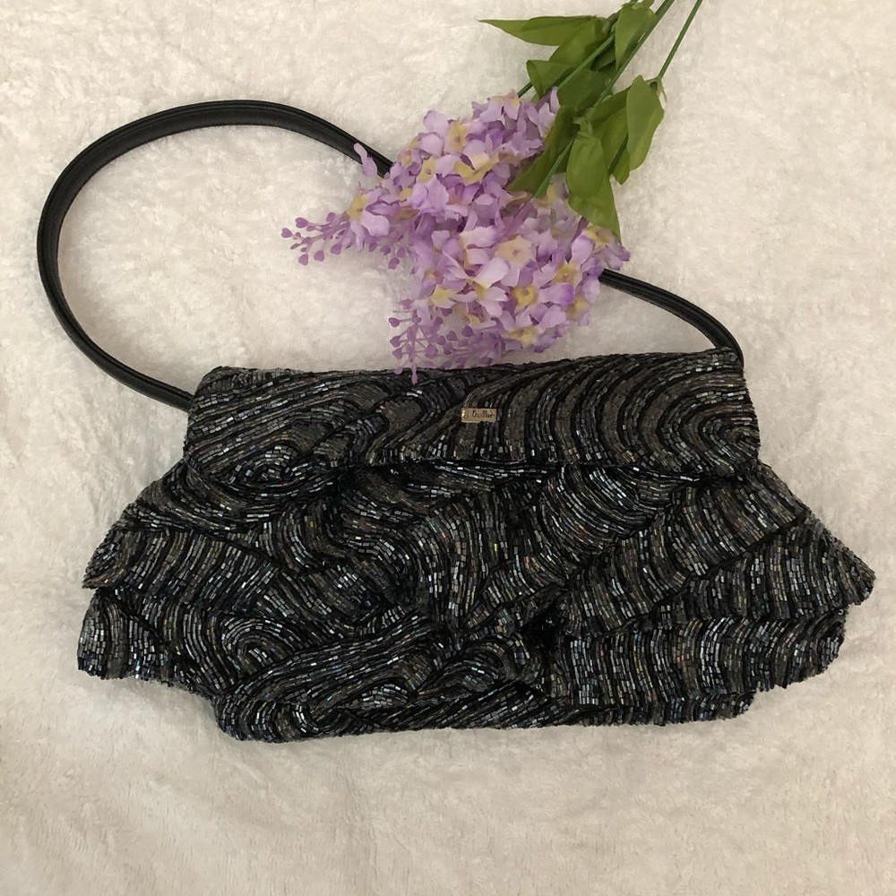 Vintage J. Lhuillier Beaded Satchel Handbag